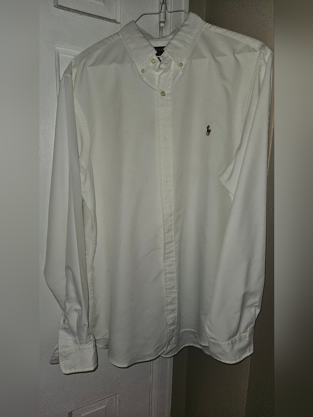 Ralph Lauren White XL Classic Fit Performance Shirt